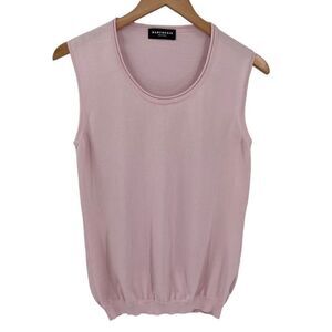 Marchesin‎ Sleeveless Scoop Neck Pullover Sweater Lightweight Women XL Pink